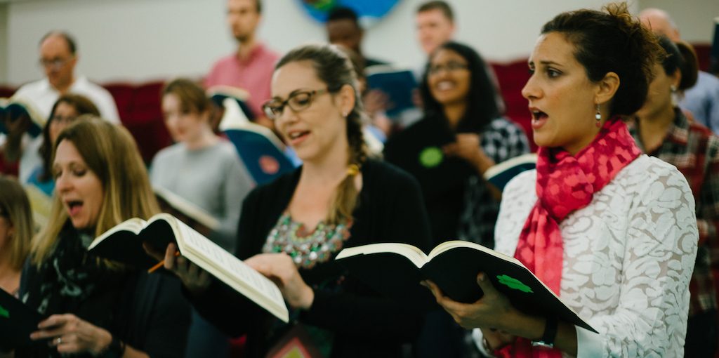 Qatar Concert Choir rehearsal