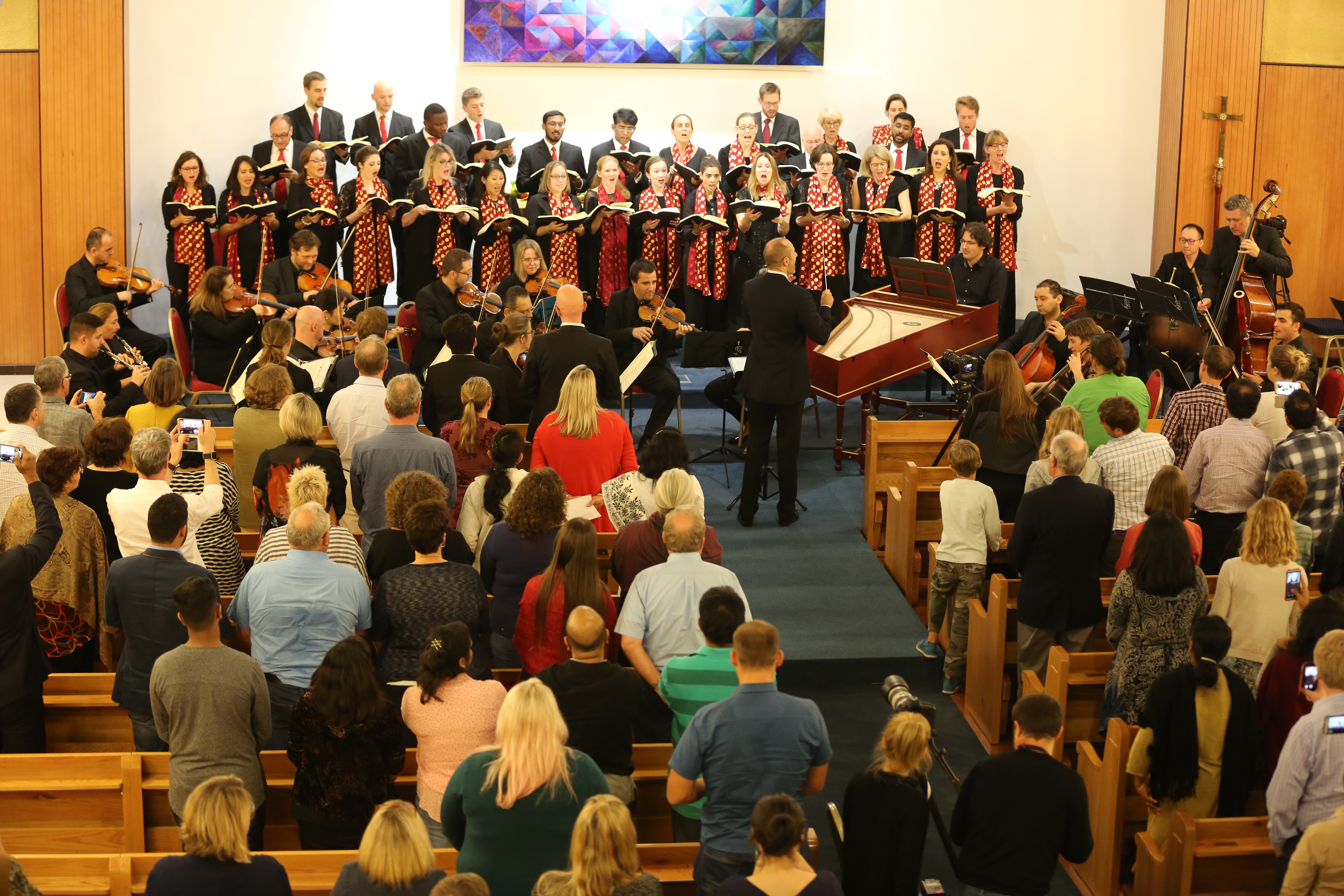 Qatar Concert Choir performing Handel