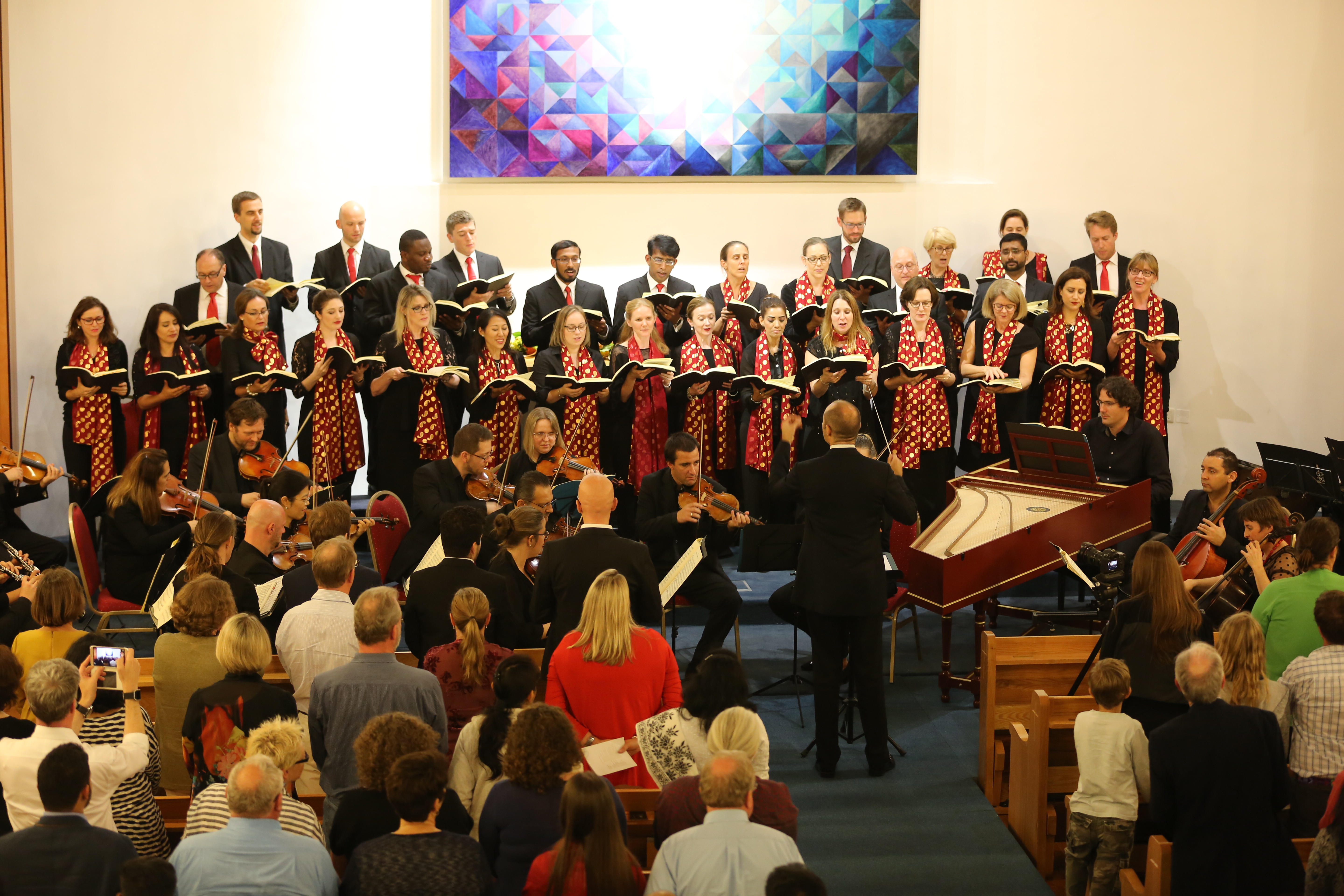 Qatar Concert Choir performing Handel