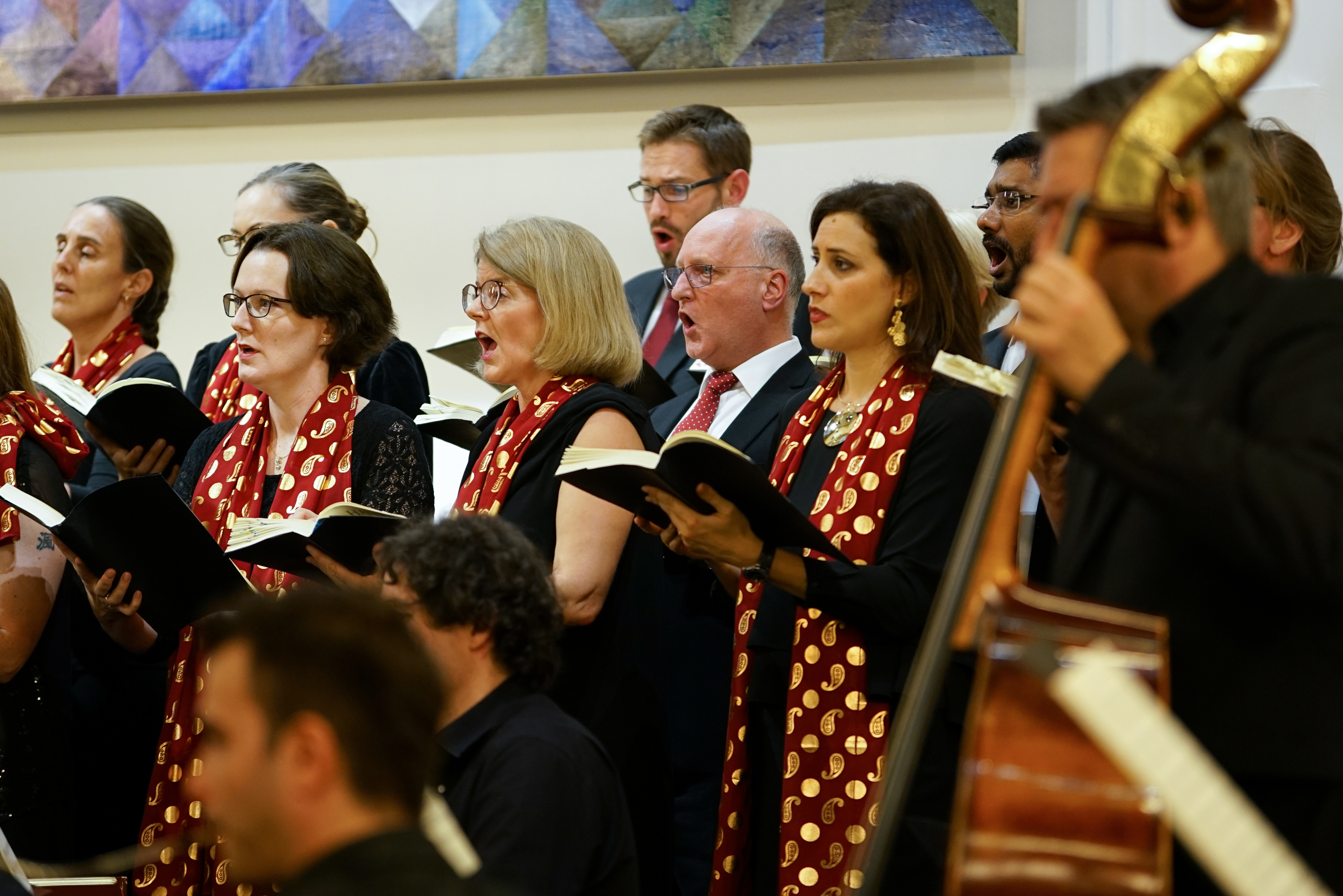 Qatar Concert Choir performing Handel with musicians from Qatar Philharmonic Orchestra